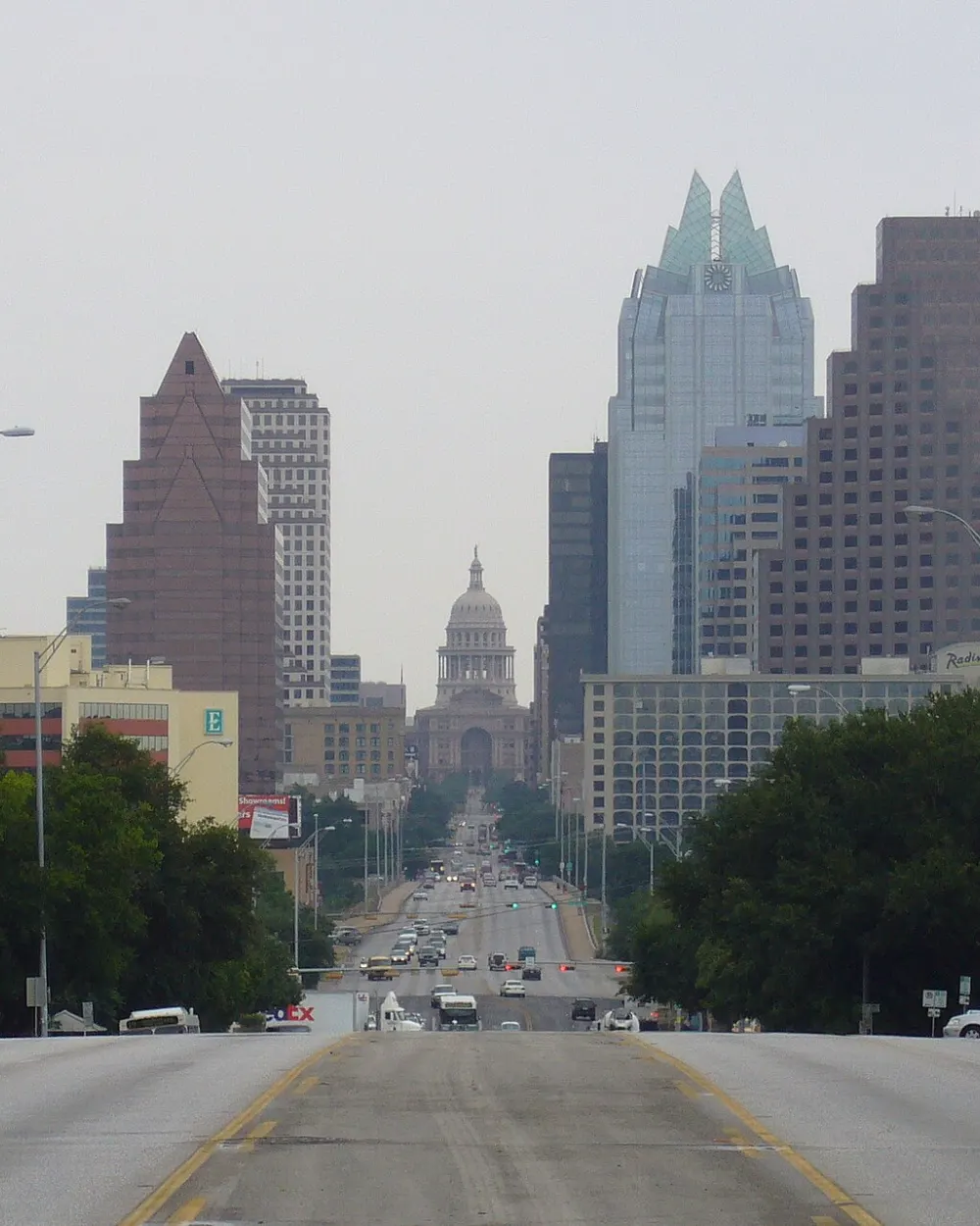 South Congress Avenue leading to the Texas Capitol in Austin